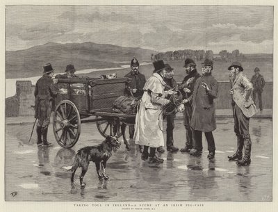 アイルランドでの通行料、アイリッシュブタフェアのシーン 作： Frank Dadd